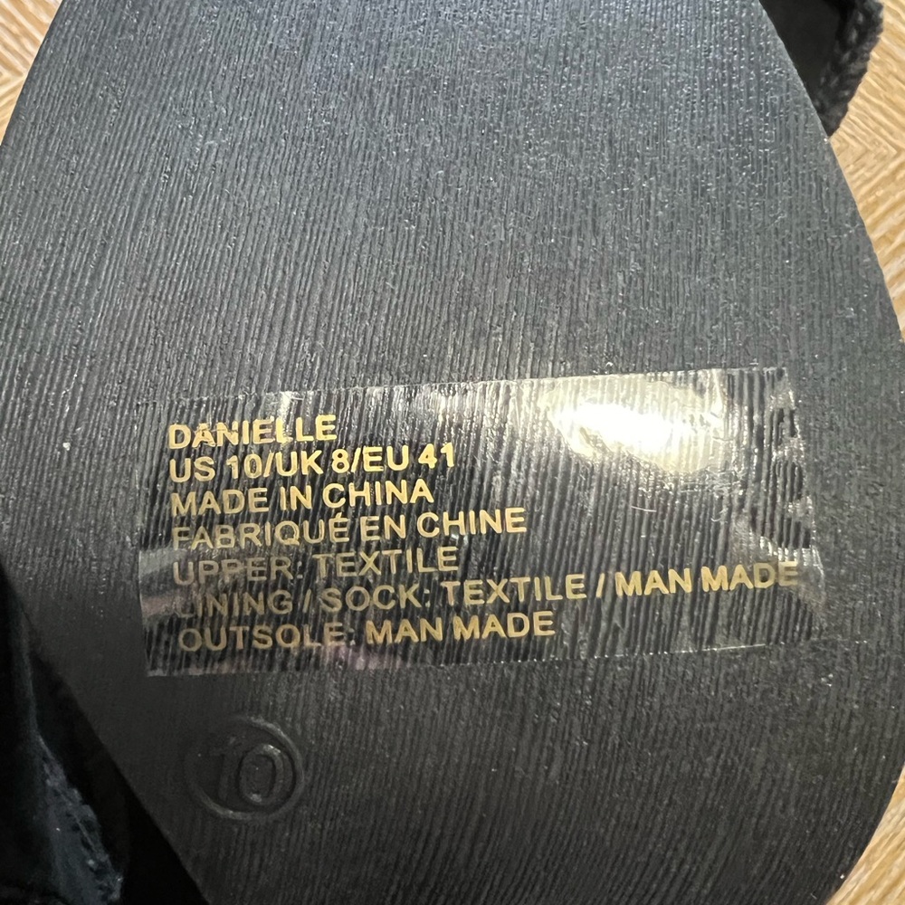 *NWOT Shoe Dazzle|Danielle Tall Black Boots|Size 10 - Picture 4 of 11
